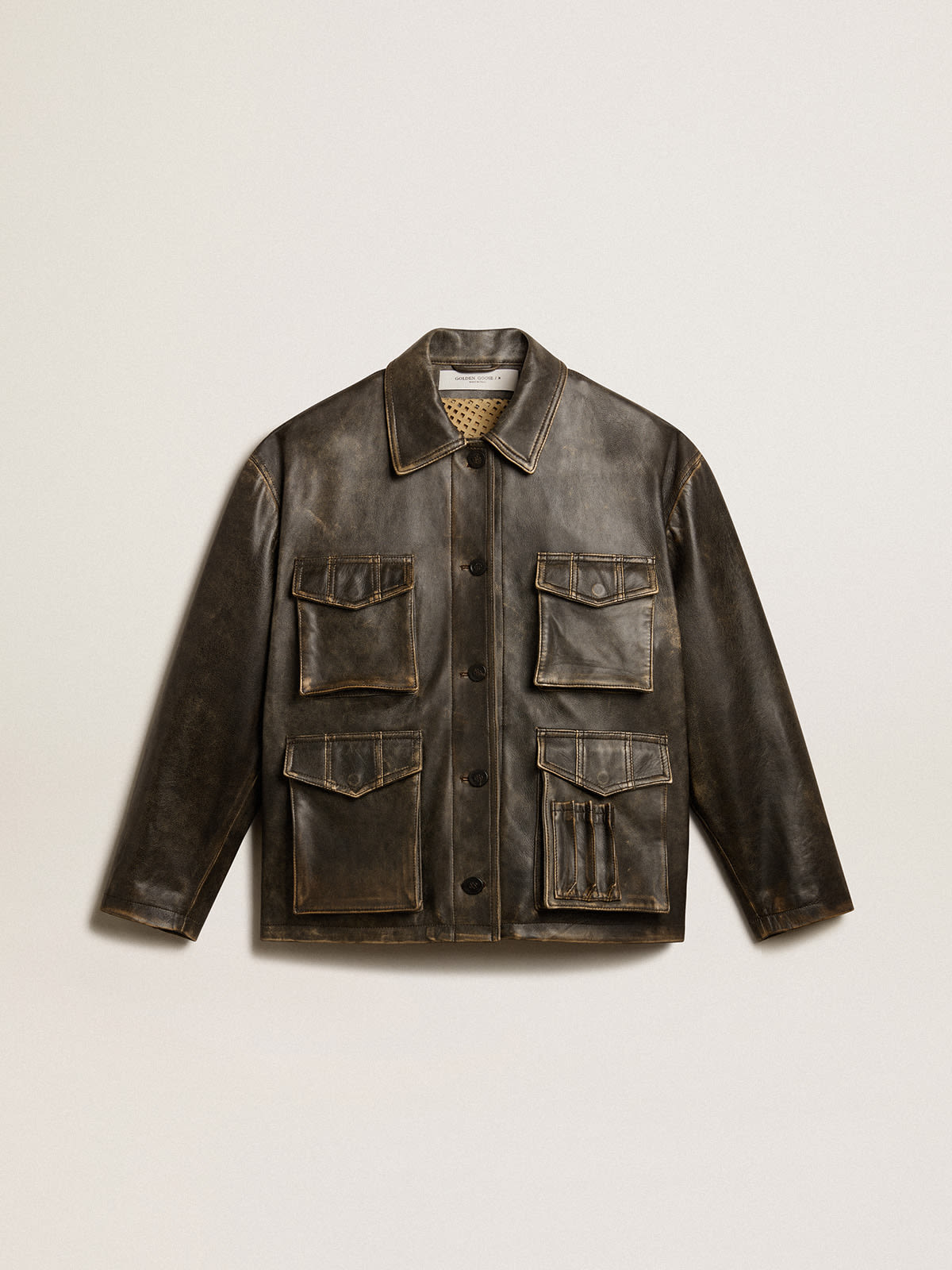 Golden goose 2025 leather jacket