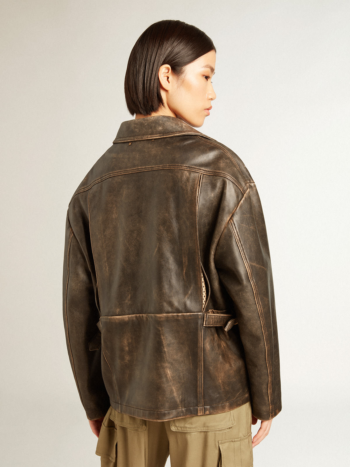 Nappa leather jacket outlet womens