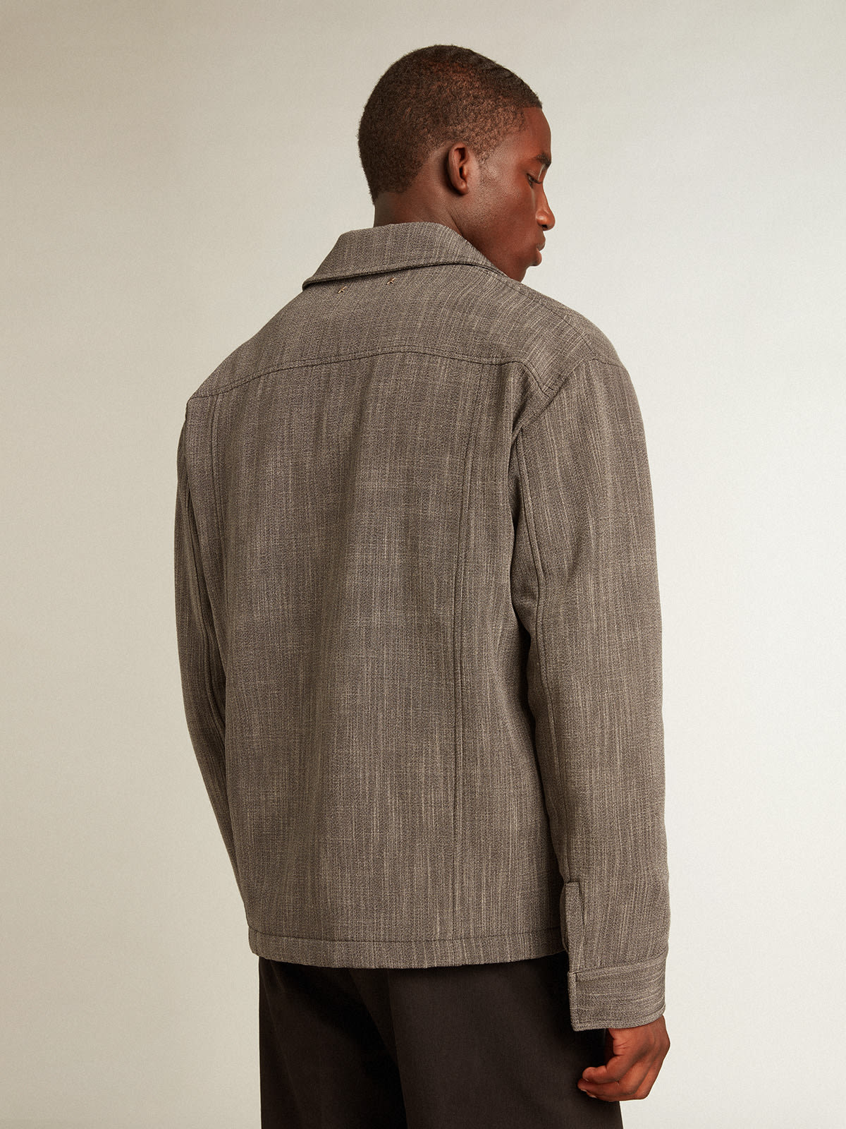 Men’s wool blend coach jacket