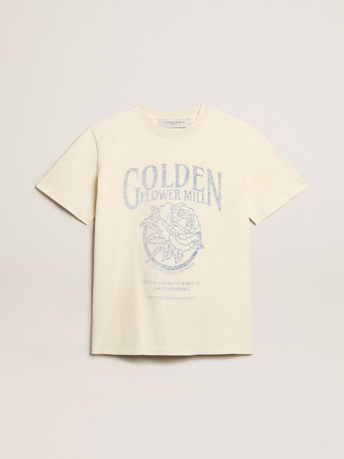 Tシャツ レディース（ユーズドホワイト） シーズナルプリント