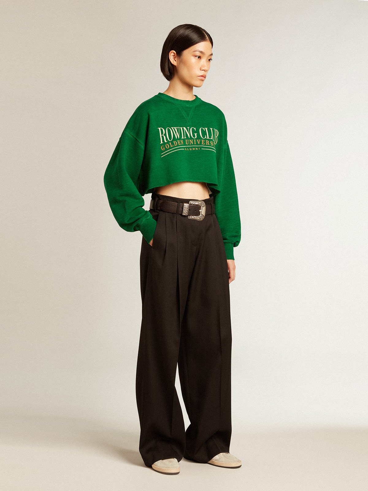 Cropped discount cotton sweatshirt