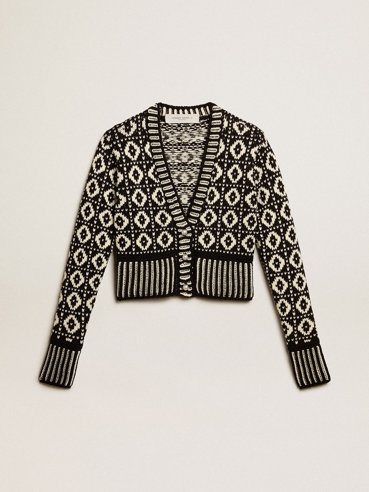 3D Check Jacquard Cardigan - Ready to Wear