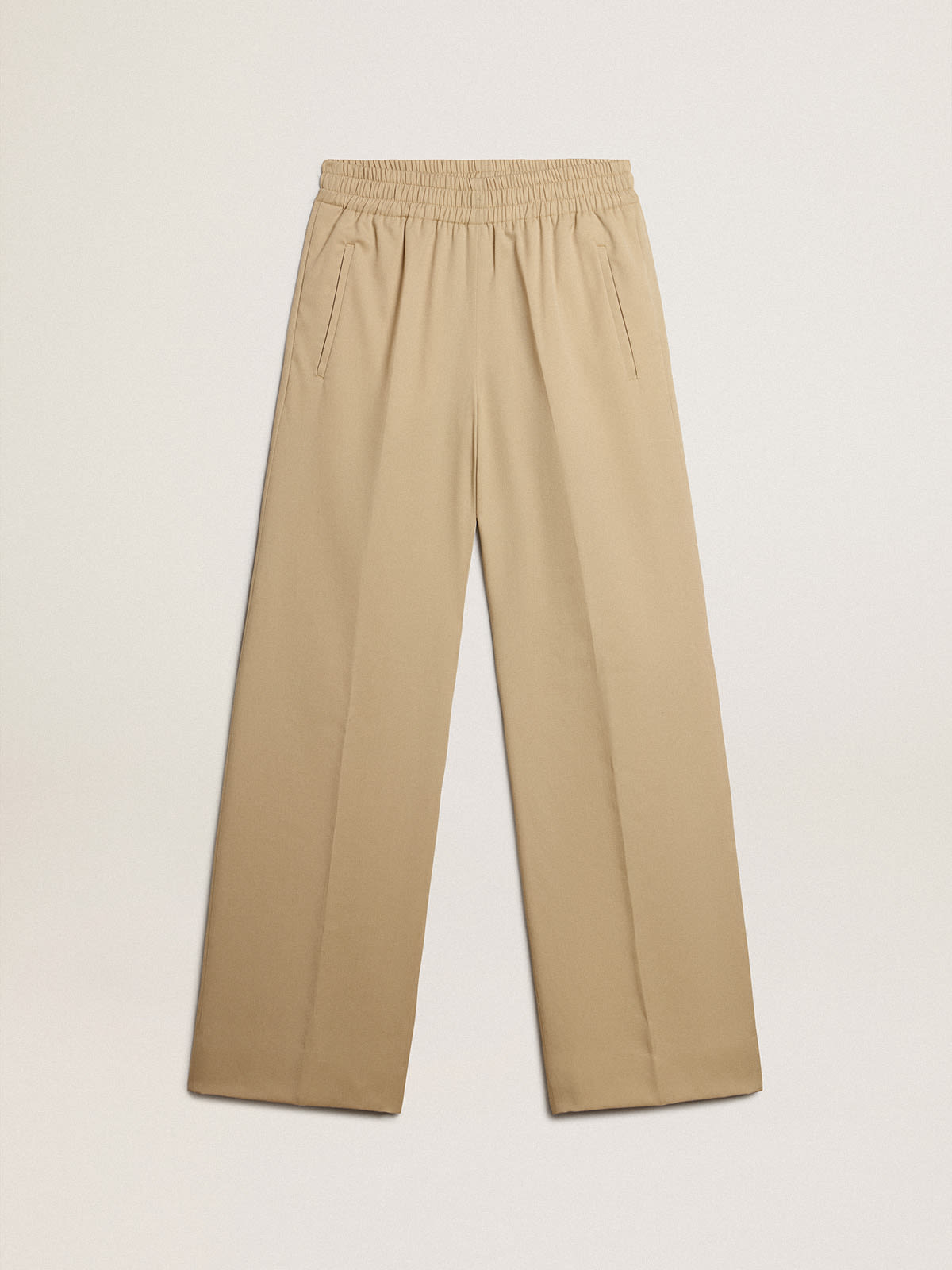 Women's sand-colored joggers