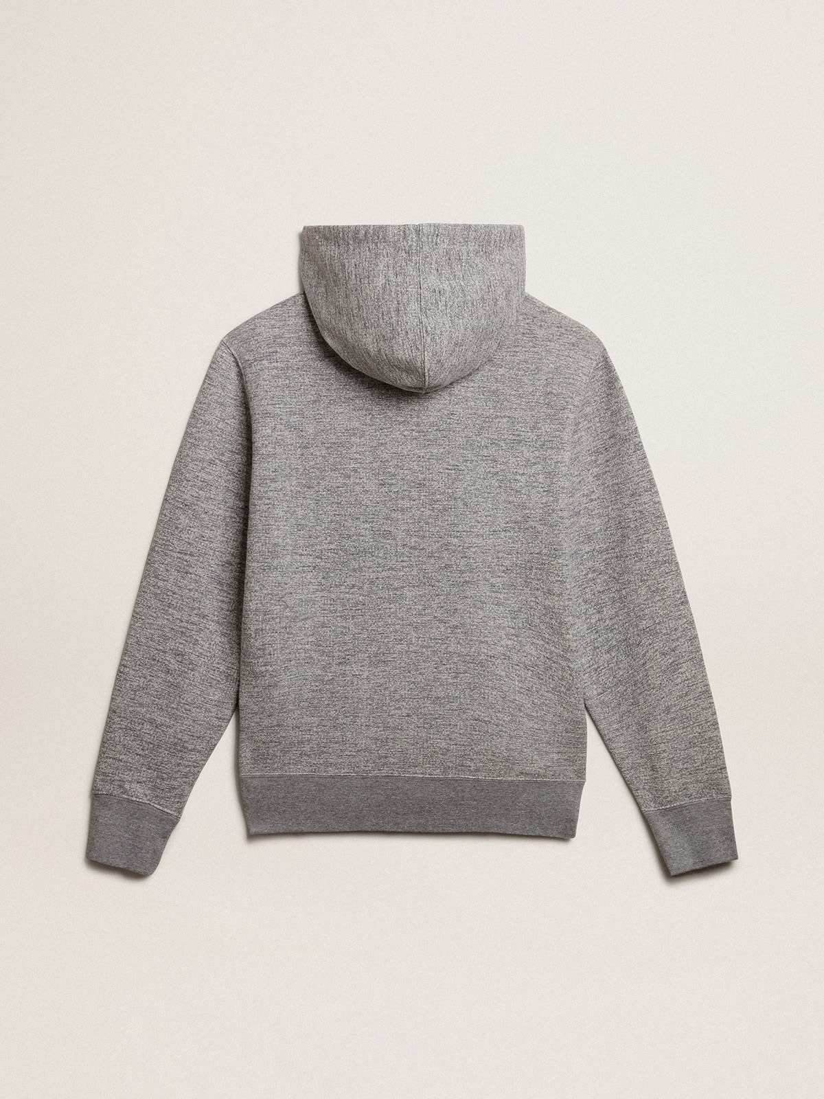 Golden Goose - Gray hooded sweatshirt with front pocket in 