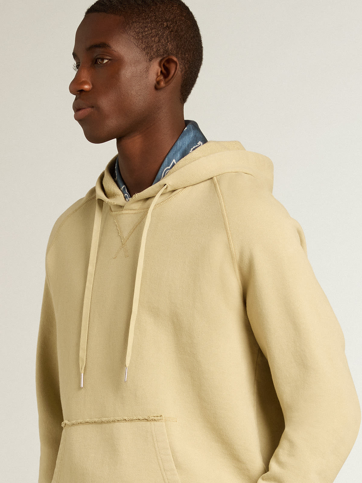 Mens pale shop yellow hoodie