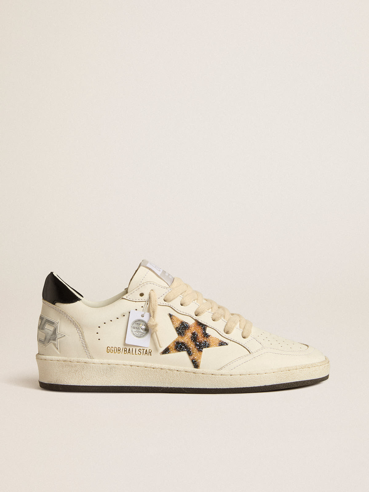 Sneaker Ball Star for women with Swarovski crystals Golden Goose