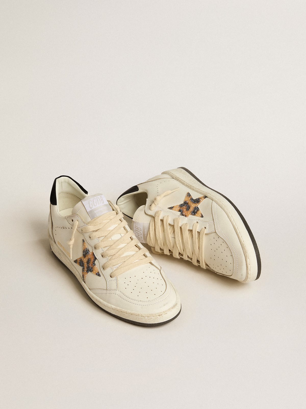 Golden goose white 2025 fluo leopard