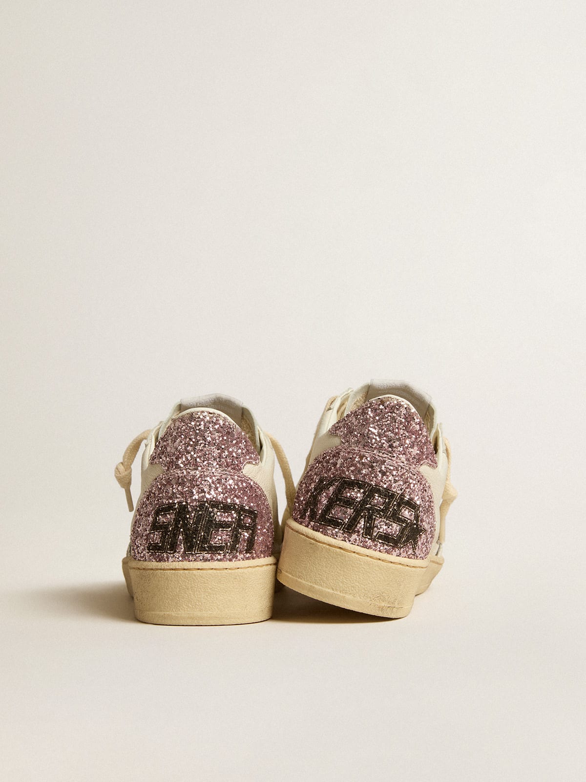 Skylar Mid-Rise Glitter Sneakers- Pink Star 9