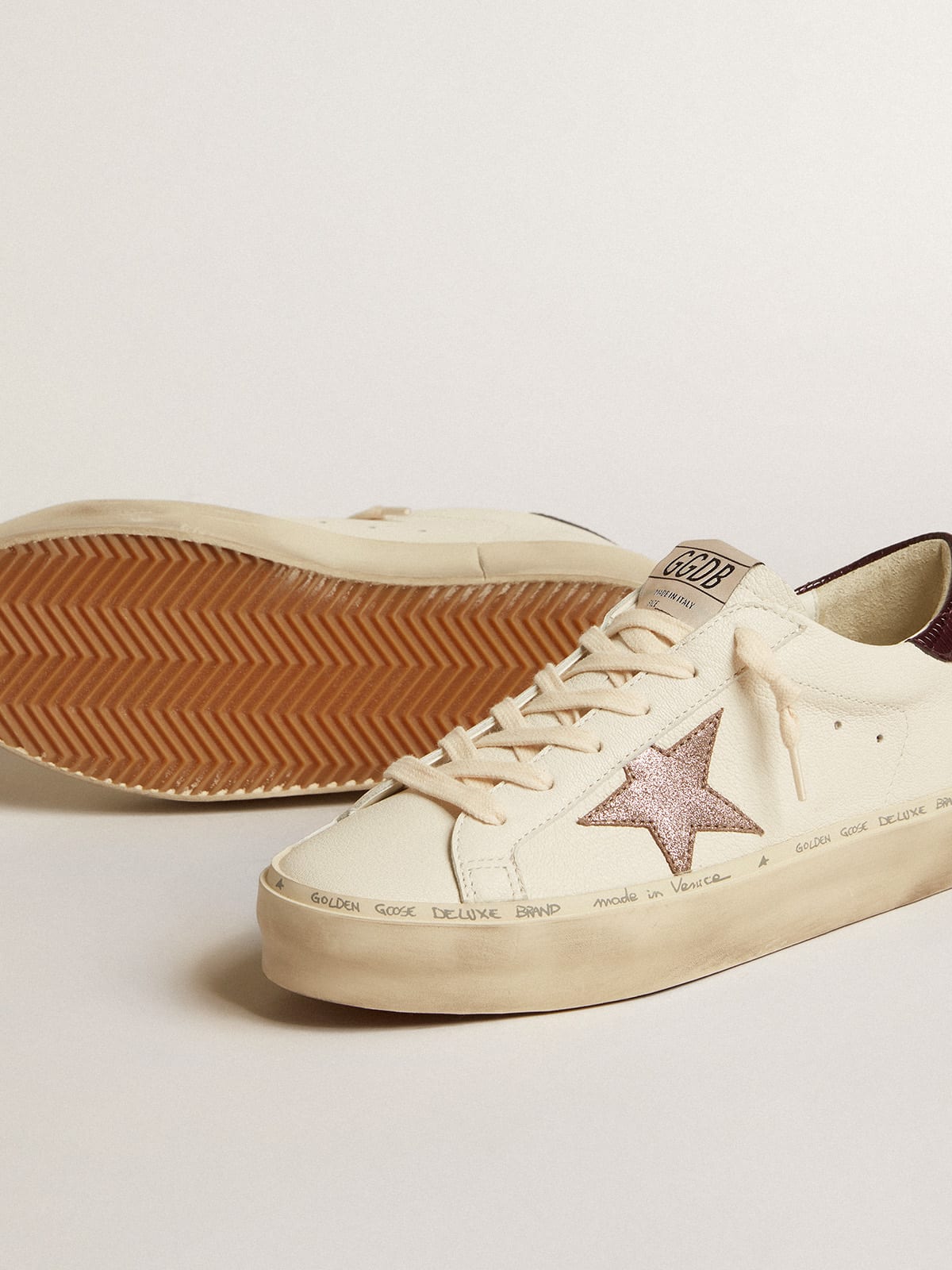 Golden goose silver glitter hi best sale star sneakers