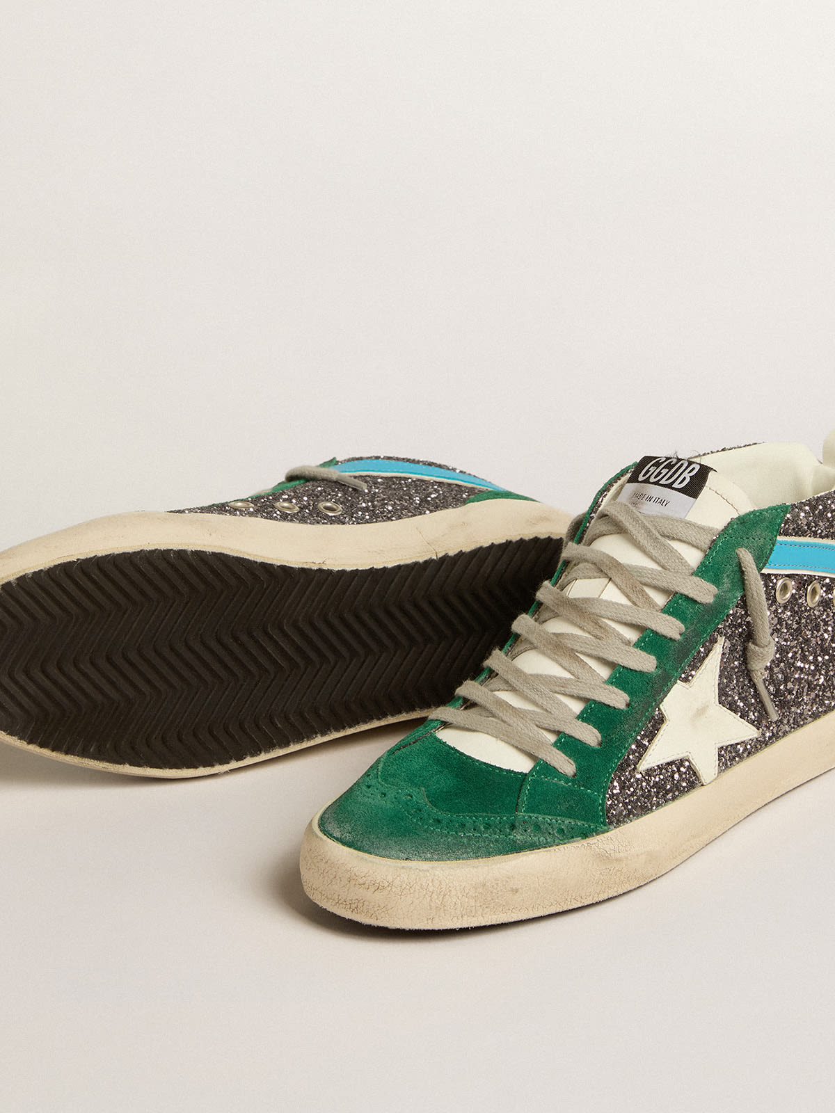 Golden goose cheap mid star green