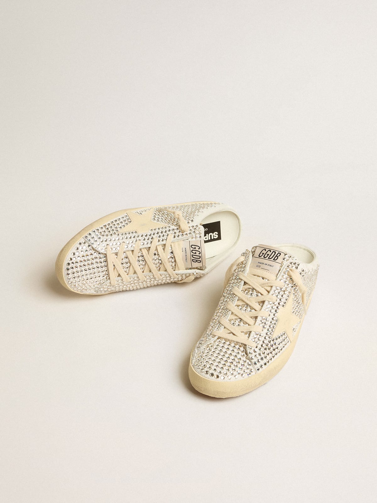 Golden goose sales superstar studded sneakers