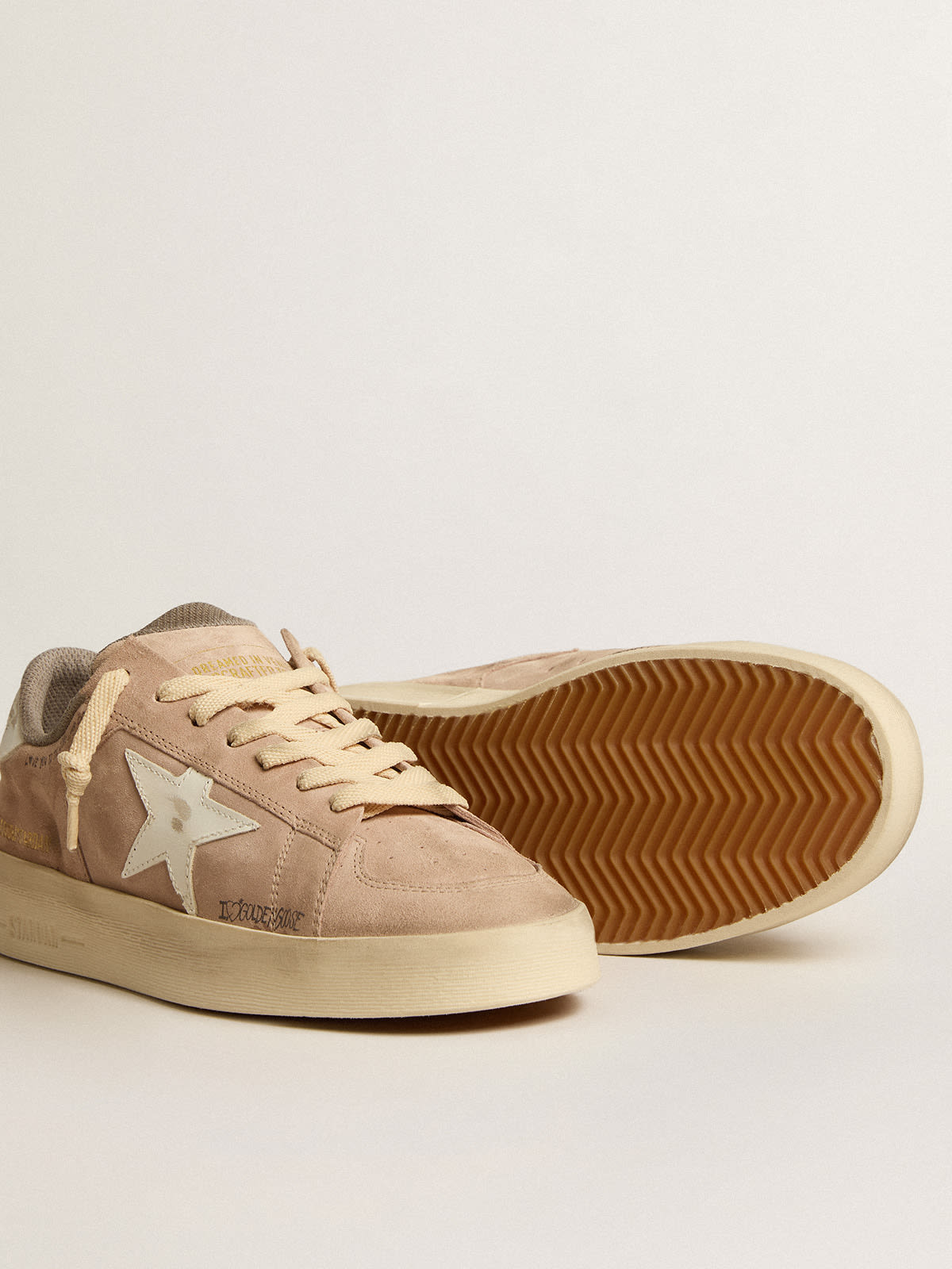 Golden goose cheap tan suede