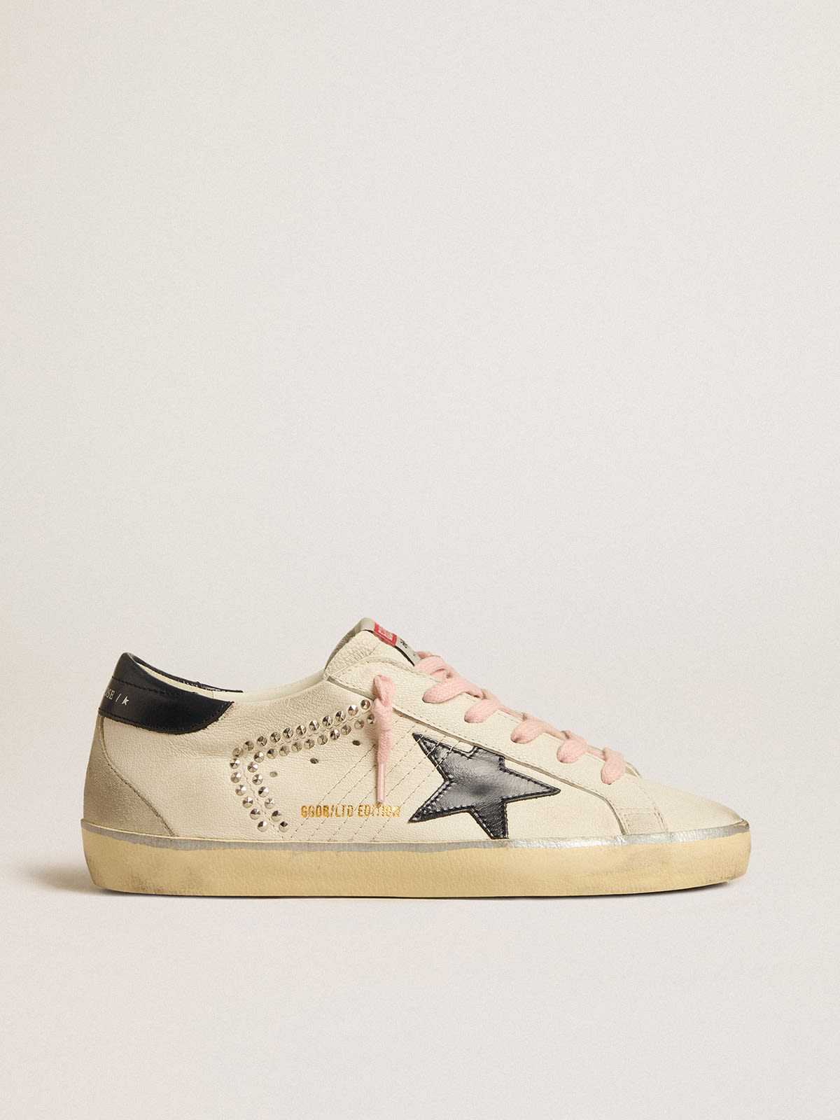 Super-Star LTD with blue leather star and decorative studs | Golden Goose