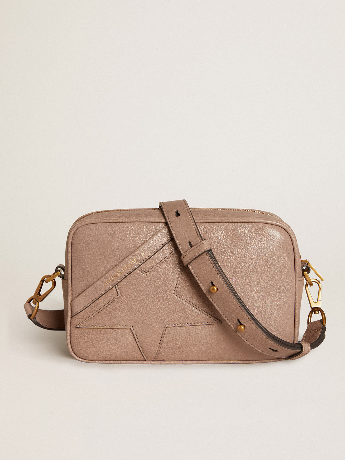 Women s Star Bag in ash colored leather Golden Goose