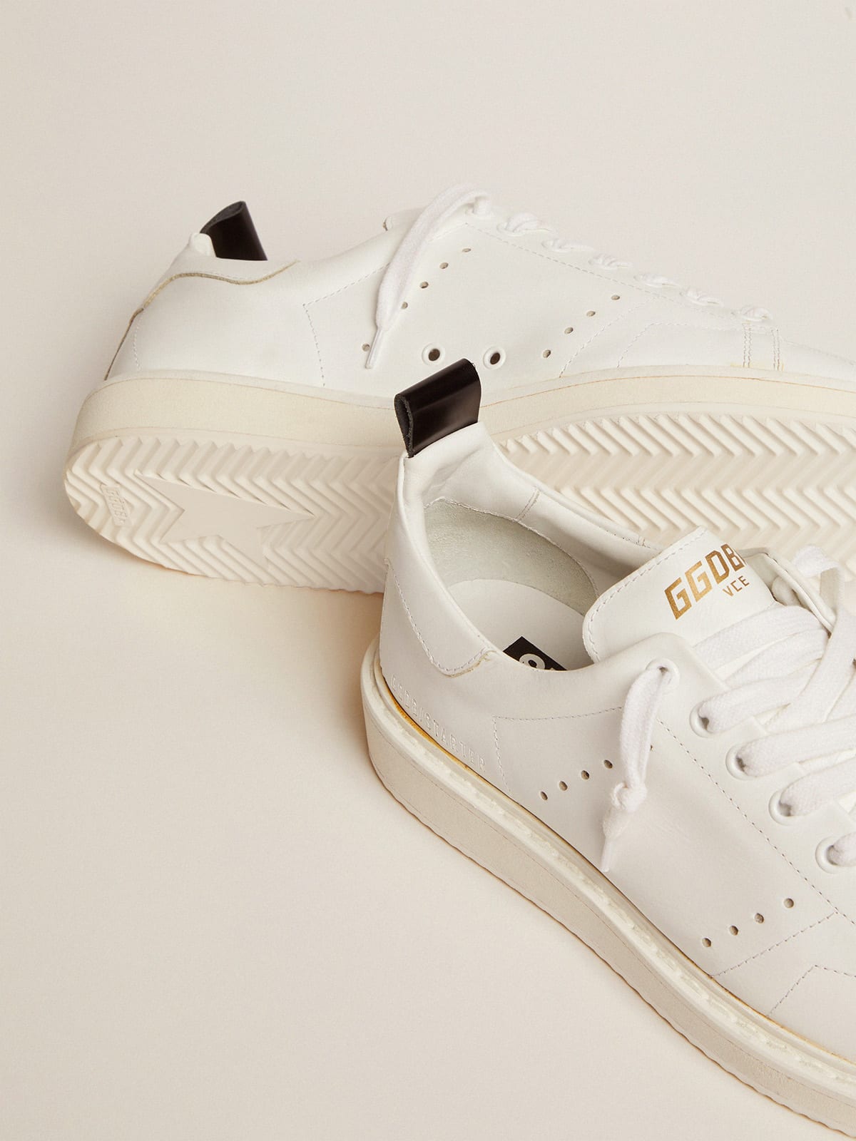 Starter sneakers in total white leather | Golden Goose