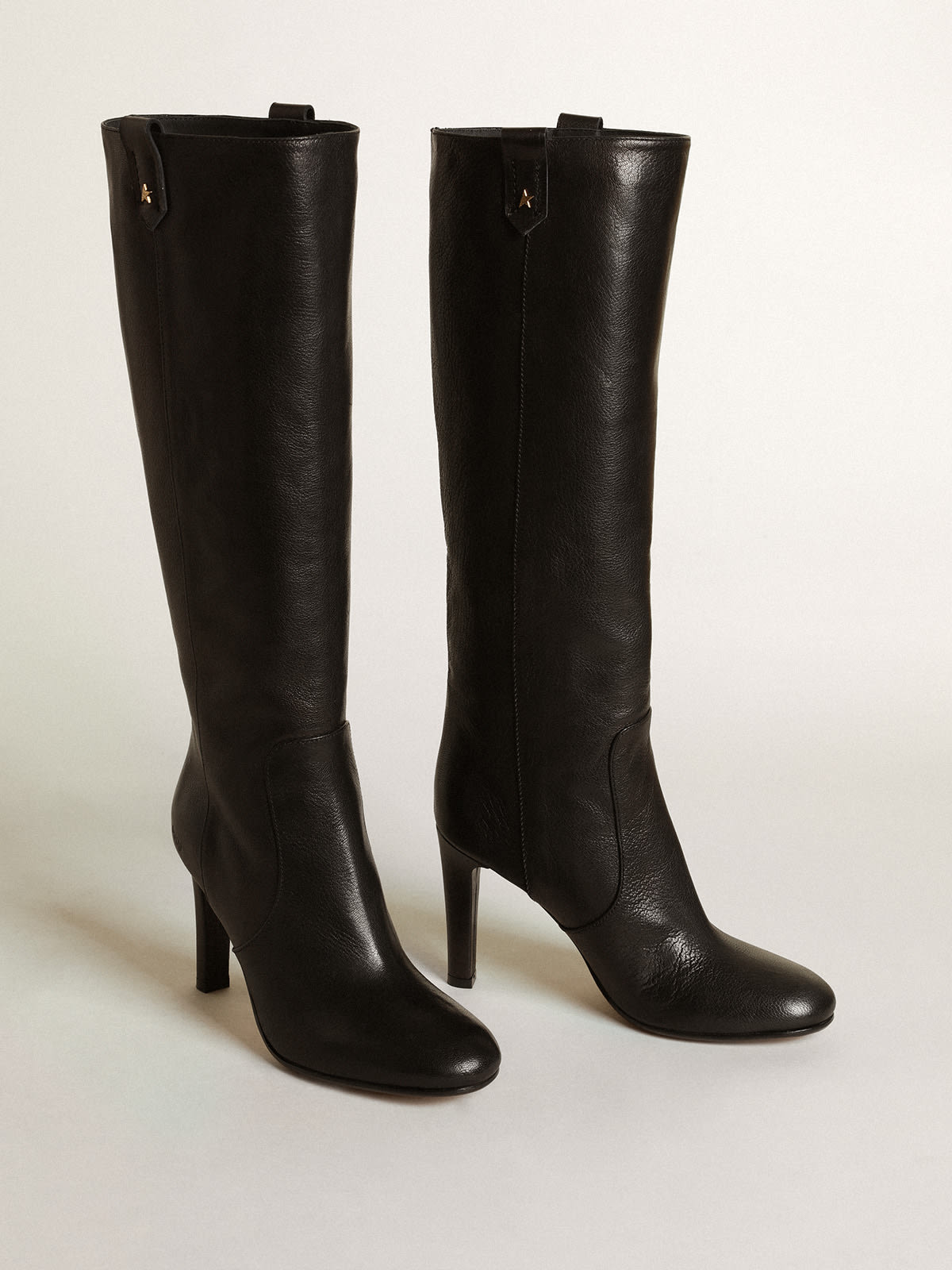 Golden Goose - Bottes Helen en cuir noir in 