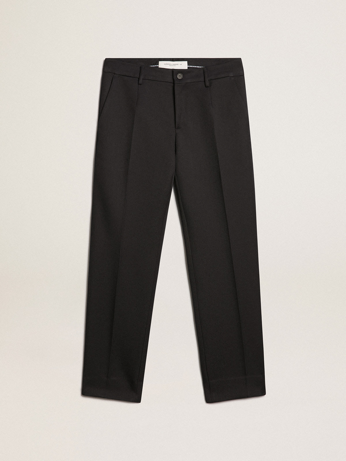 Golden Goose - Men's pants in dark blue wool in 