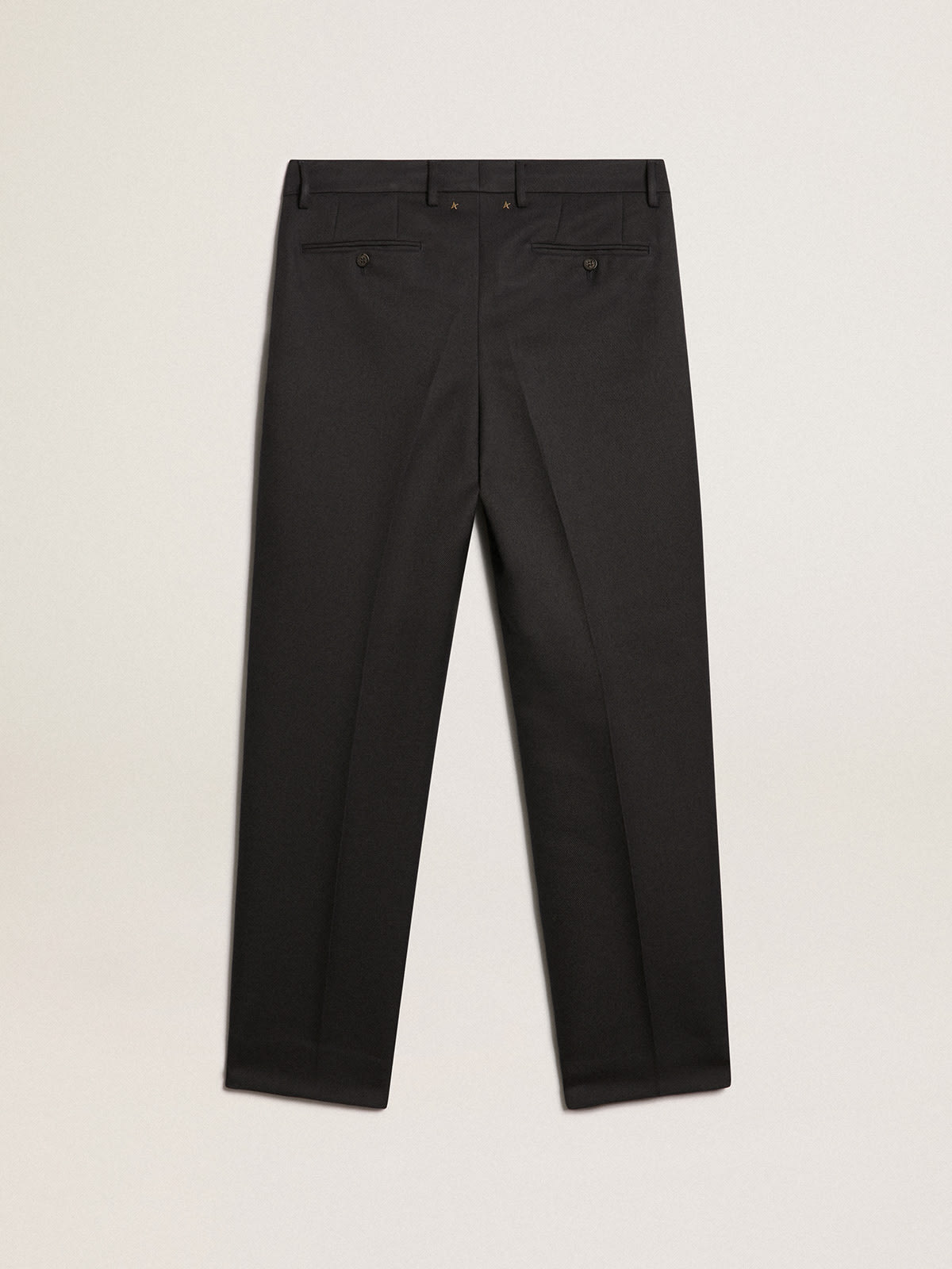 Golden Goose - Men's pants in dark blue wool in 