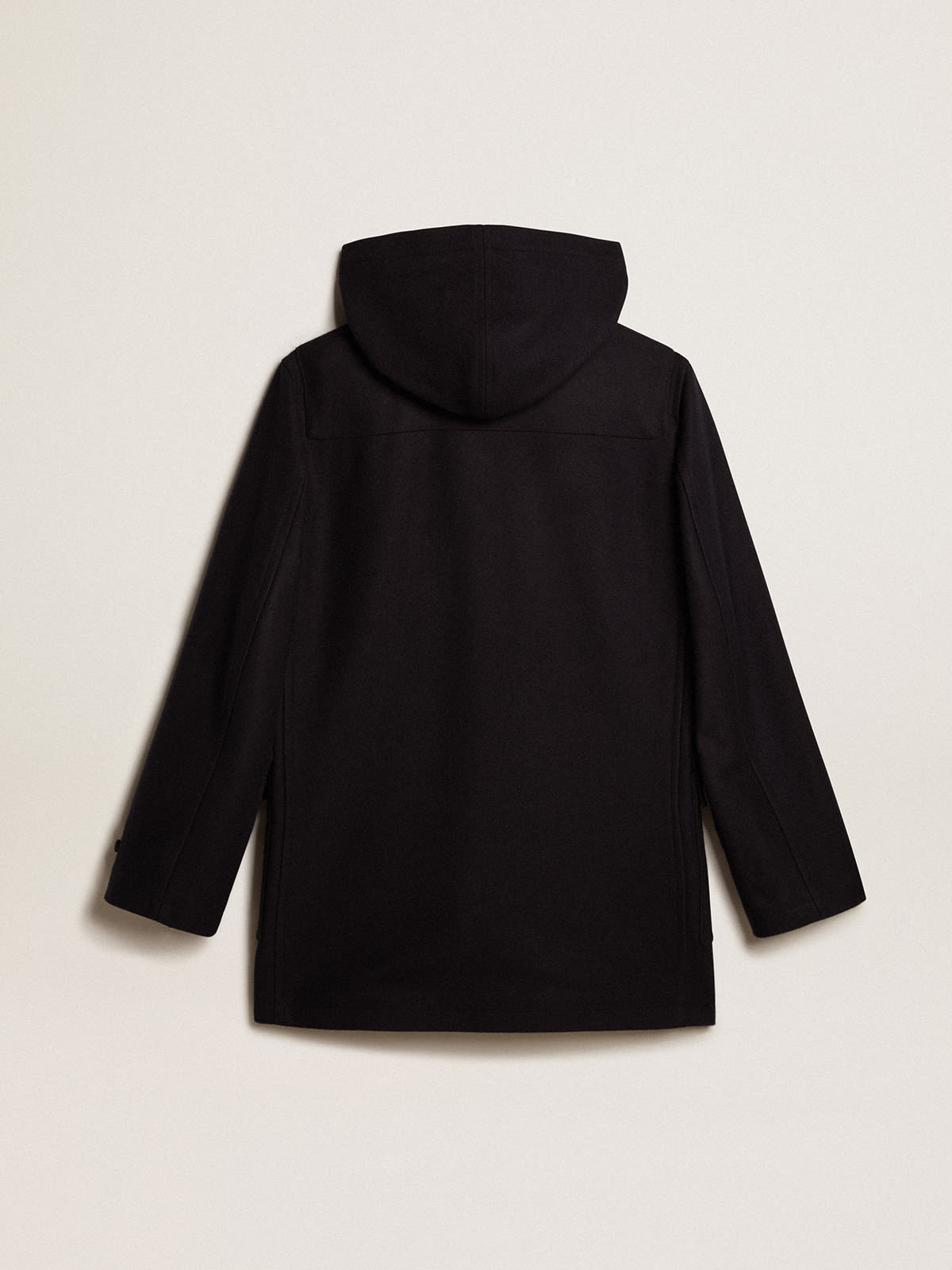 Buy Charcoal Grey Wool Blend Four Pocket Funnel Neck Coat from