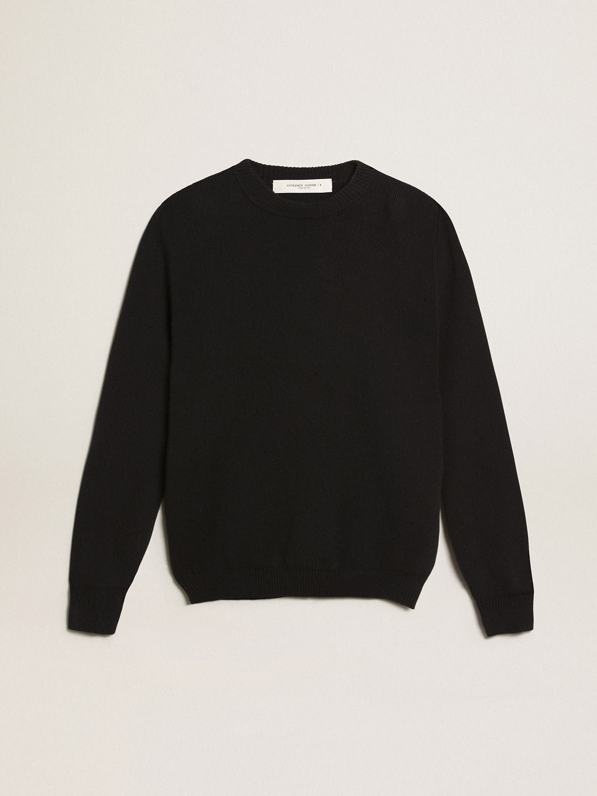 Black round clearance neck sweater women's