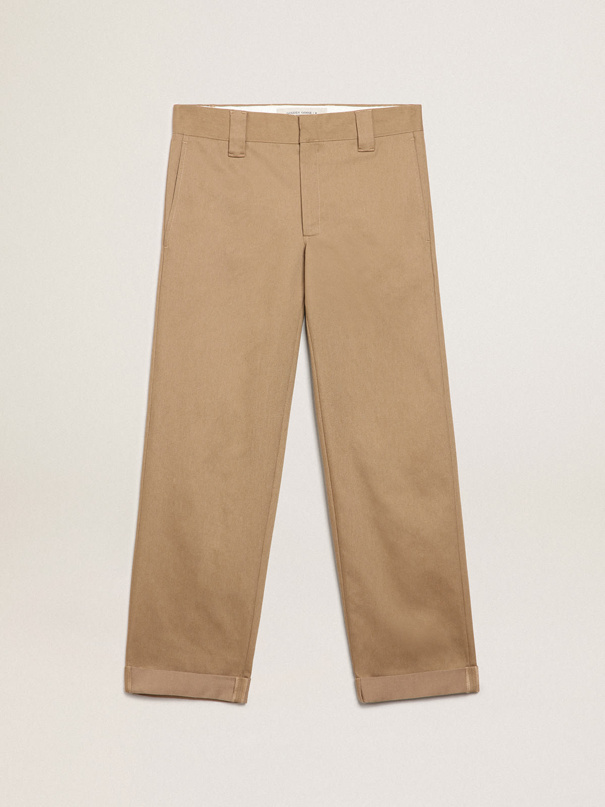 Golden Goose - Pantalón chino de la colección Golden en color caqui beige in 