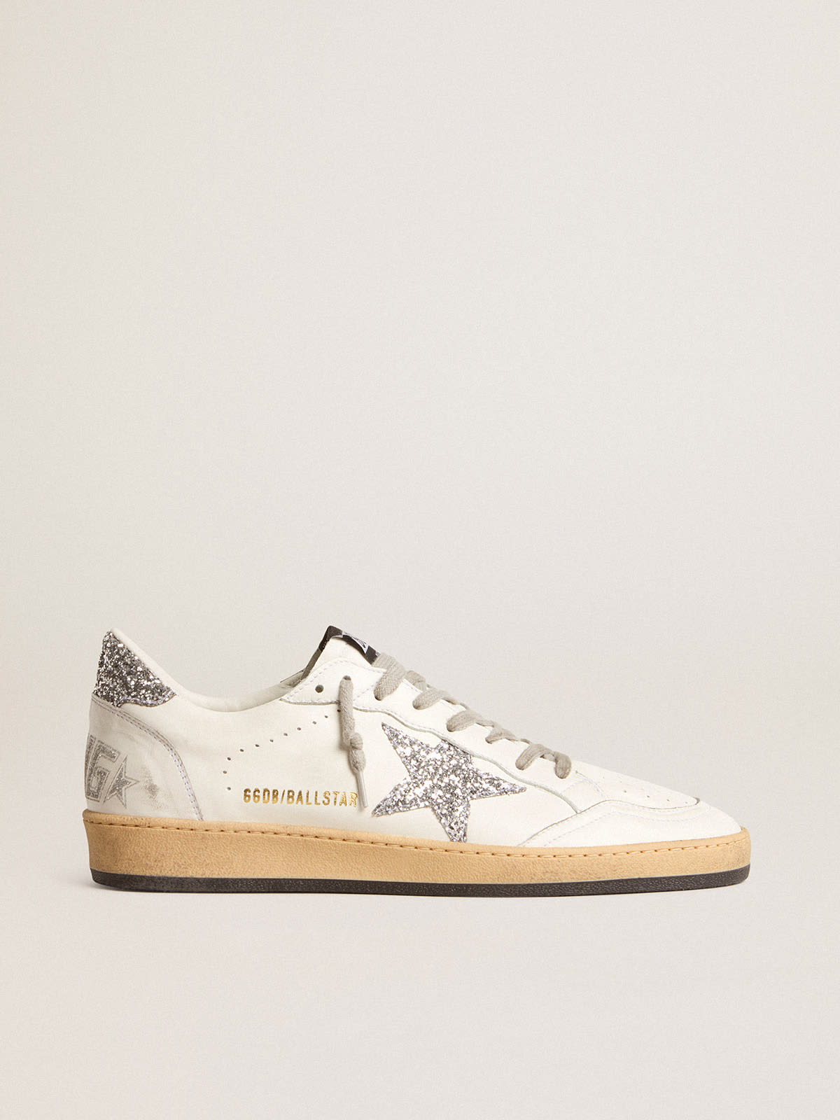 Women’s Ball Star Wishes in nappa leather with white star and glitter ...