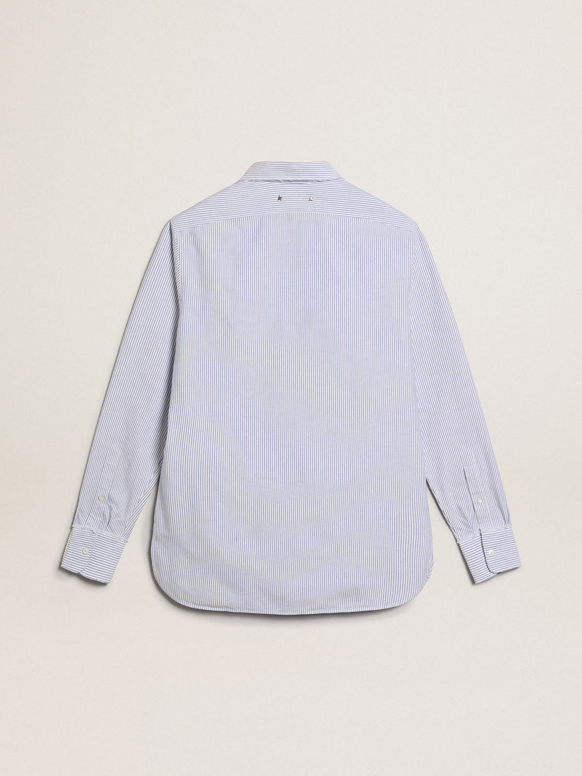 Men's shirt with narrow stripes | Golden Goose