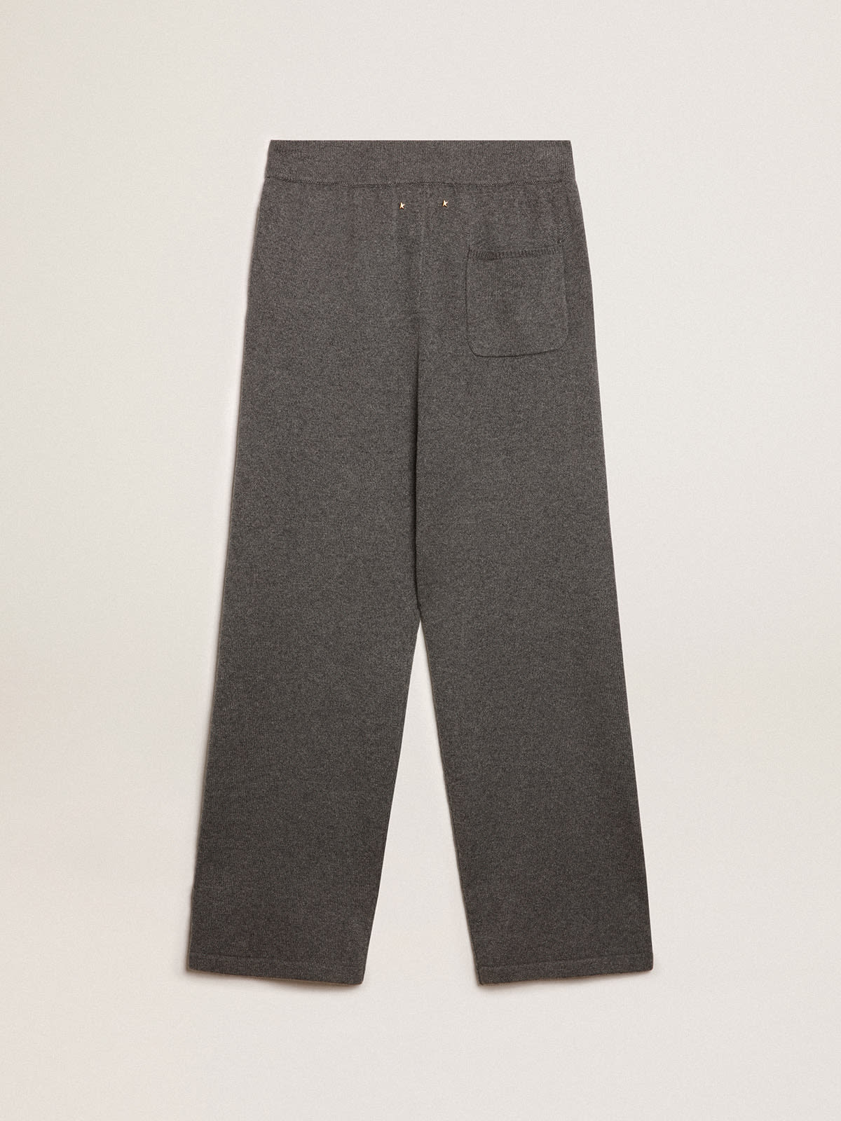 Golden Goose Golden Cashmere-Wool Knit Wide-Leg Jogging Pants - ShopStyle