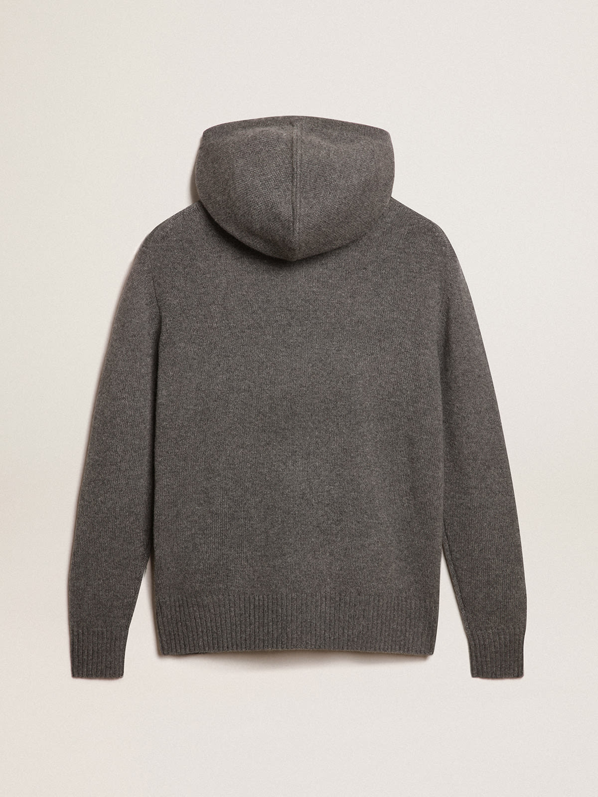 Golden Goose - Women’s gray cashmere blend sweatshirt with hood in 