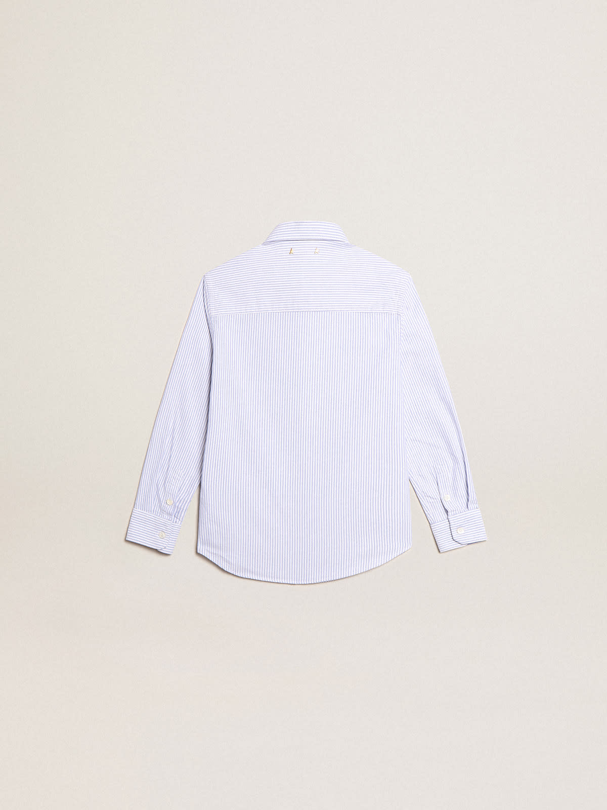 Golden Goose - Boys’ shirt with light blue stripes in 