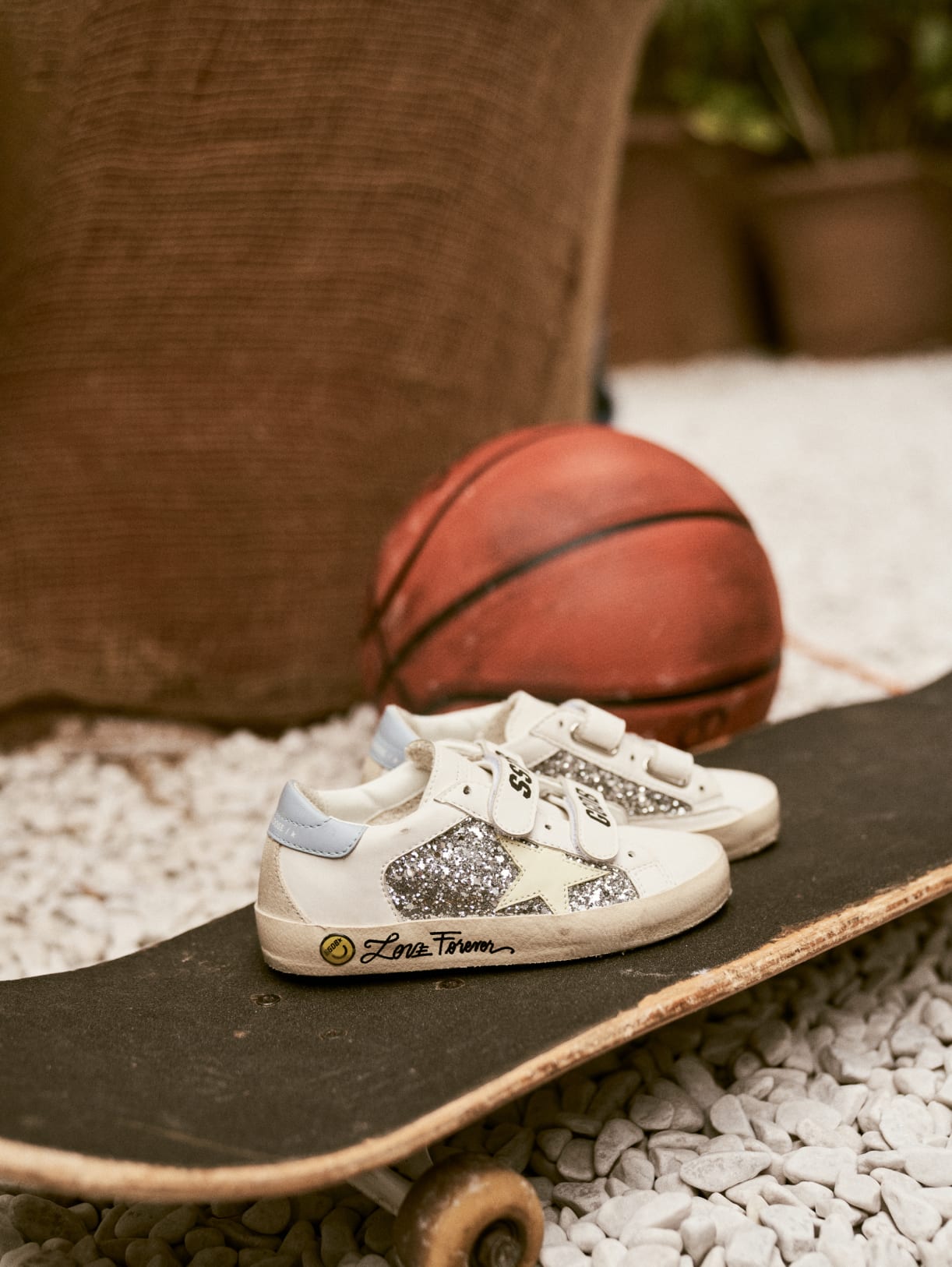 Scarpe golden goose bambino arancione top